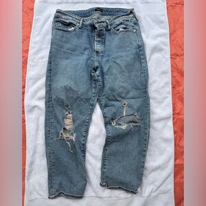 Express Boyfriend ripped jeans